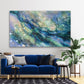 Blue flowing
