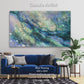Blue flowing